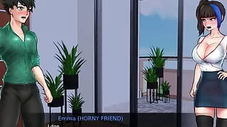 Confined with Goddesses - Emma All Sex Scene (Sex Story) (Hentai Game, ERONIVERSE)