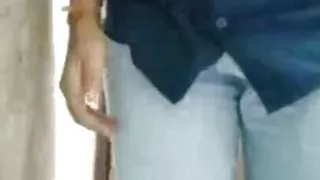 Desi Indian girlfriend making fingring and video call in washroom