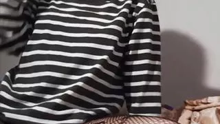 Cute Teen Squeezing Her Tits