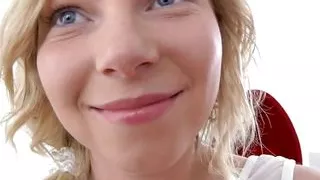 FIRSTANALQUEST - Assfucked blonde teen is cute and craves a gaping hole