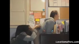 Quick Amateur Doggy Style In The Office
