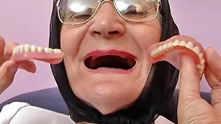 75 year old hairy grandma orgasms without dentures