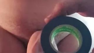 Electro cum. Condom using and cum a lot of sperm. Cute electro sex toy.