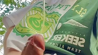 Semen and urine on the street