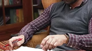 Gaycest - Adam Snow lets his boy take a ride on his cock