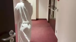 Hot stranger woman in the wellness hotel