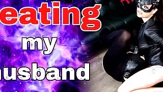 Beating my Husband! Femdom Ballbusting CBT Punching Kicking Slapping Bondage BDSM Discipline Real Homemade Amateur