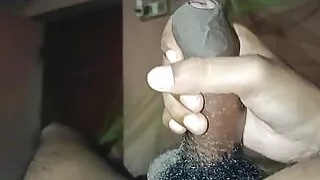 Sexy solo boy masterbating his big cock
