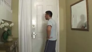 Cheating stepmother caught by stepson but fucks her way out of it