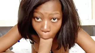 pov black slut interracial hardcore deepthroat blowjob  and anal close up