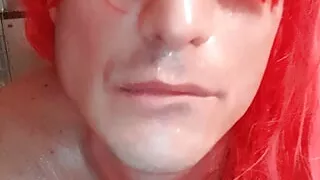 reverse cowgirl on a BIG BLACK....microphone