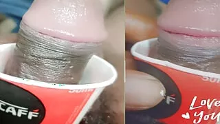 Fun in pussy fucking with fast time tea cup
