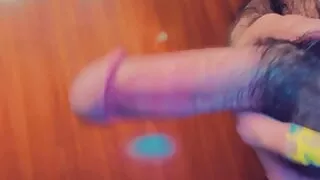 Warm rock hard hairy cock