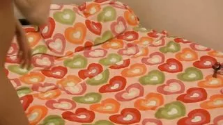 Amateur babe Aimee Addison enjoys solo masturbation