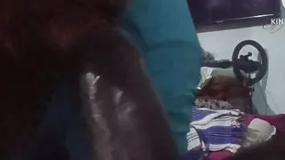 My wife soking my friend coke