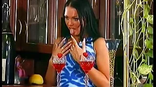 Nice doggy style fuck fills up the pussy on this cute young brunette slut