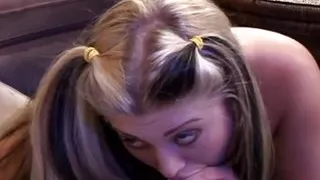 Deepthroat blowjob and creampie from Nikki Hilton