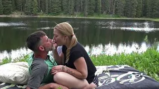 Cumming together at the lake