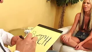 Blonde babe Brooke Banner fucking with doctor