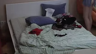 Filmed my girl masturbating in bed