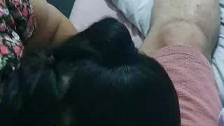 Romanian slut blowjob step son dick and swallow his cum