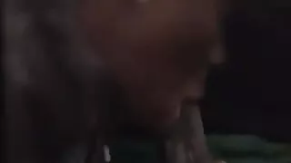 Big Lip Ebony Wanted to Show Me Her Skills in the Backseat