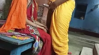 Deshi village wife sharing with baba dirty talk blowjob sex Hindi sex