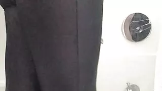 Brianna testing her Catwoman costume