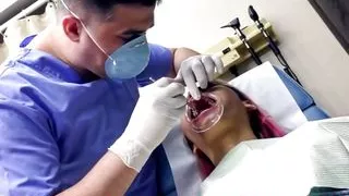 Channy Crossfire Gets Dental Checkup From Dr Canada At GirlsGoneGynoCom!