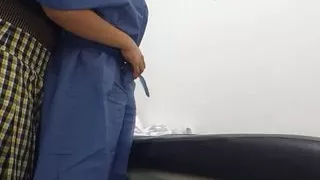 student visits the doctor at her routine gynecology appointment, after seeing her have sex