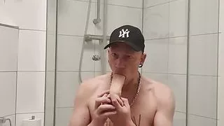 Bjoern_Voyeurs_Sub Dildo insertion , choking and gagging