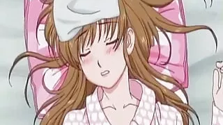 Anime maid masturbates to thoughts of her boss