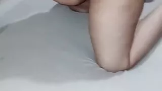 I was getting very hot, I wanted to get my ass fucked, I had fun with my fingers in the ass and milk milk.