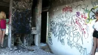 Blonde Eli Tetona Sucks and Rides Dick in Abandoned Place