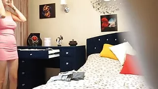 My naughty girlfriend trying out all the outfits in her wardrobe