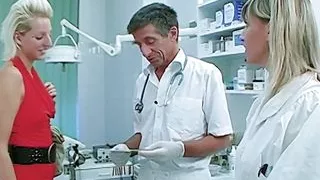 Doctor's ass fuck and piss slut
