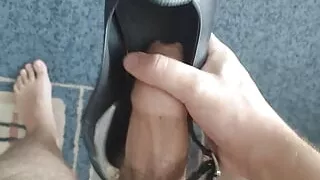 Cum in moms brand new sandals. part 1