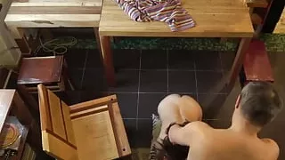 My stepson's girlfriend can't get enough of my big cock