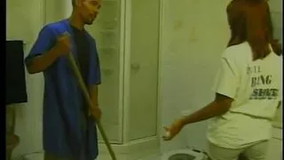 Horny babe likes the feeling of a huge pole penetrating deep into her sexy cunt