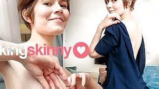 Innocent Jane Fisher shows her Hairy Pussy for FuckingSkinny