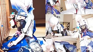 GenshinImpact Ayaka Cosplay  multiple creampie Femdom sex & Loving intimacy sex