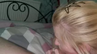 Girlfriend giving me a blowjob