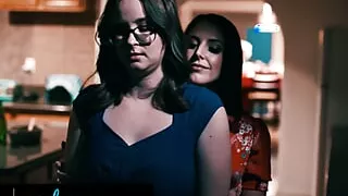 GIRLSWAY - Lonely Woman Cheats On Her Husband With His Boss' Wife Angela White During Couple Dinner