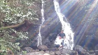 Public Waterfall Blowjob