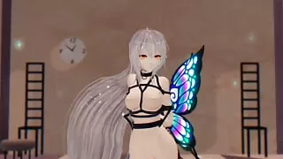 R-18 Arknights Skadi x Butterfly and Insects Dream of You - xButterflysMMD - Emerald Wings Color Edit Smixix