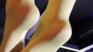 My fragrance nylon feet hanging above your face