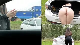 Picked up a girl for sex in the car