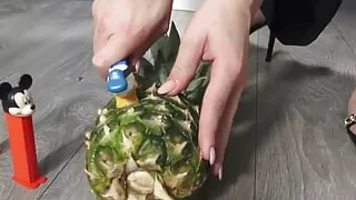 princess kitty enjoy crushing ananas and pez figures