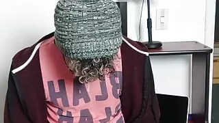 A delicious handjob in the office