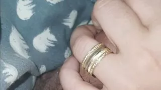 Step mom perfect handjob under blanket make step son have strong erection